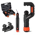 HORUSDY Tube Cutter Tool - Heavy Duty Pipe Cutter Tool 3/16" - 2"OD - Mini Tubing Cutter 1/8" - 7/8", for Copper, PVC Pipes and Thin Stainless Steel Tube