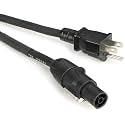 Hosa PRXN-150 Power Cord, Power X to NEMA 5-15P, 18 AWG x 3 OFC, SJOOW Jacket, 15 A, 50 Feet