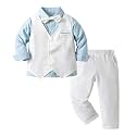 Hoscotch Boys Solid White Full Sleeves Formal