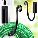 Hose Holders Wall Mount: 2PCs 8-Inch Heavy-Duty Garden Hose Hangers Outdoor