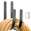 Hose Holders Wall Mount: 2Pcs Heavy-Duty Metal Garden Hose Hanger Outside