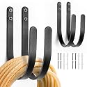 Hose Holders Wall Mount: 4Pcs Heavy-Duty Metal Garden Hose Hanger Outside
