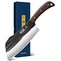 HOSHANHO 7"Meat Cleaver Knife, Ultra Sharp Chopper Knife & Vegetable Knives