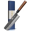 HOSHANHO 7 Inch Nakiri Knife, Ultra Sharp Meat Vegetable Cleaver Knife