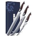 HOSHANHO Carving Knife Set 3PCS, Japanese Brisket Slicing Knife Sets