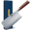 HOSHANHO Cleaver Knife 7", Sharp Japanese Meat Cleaver & Vegetable Knife