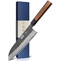 HOSHANHO Santoku Knife 7 Inch, Japanese Hand Forged Chef Knife for Kitchen