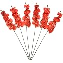 Hosley 144 Pack Artificial Phalaenopsis Orchids – 28" Tall Salmon Fake Orchid Stems for Vases, Wedding Centerpieces, Farmhouse &amp; Home Décor, Office Displays &amp; Flower Arrangements