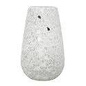 Hosley Mosaic Glass Votive Tealight Candle Holder with Set of 6 Free Tealights|Silver Tealight Holder Perfect for Home Decor, Birthday, Wedding, Living Room|4.5 Inch Diameter(Pack of 1, 8 Inch Long)