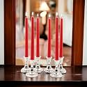 Hosley® Pack of 6 Highly Fragranced Apple Cinnamon 25.4cm High Red Taper Candles