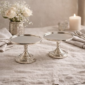 hosley set of 2 metal pillar candle holders 3 inch high candle stands ideal gift for weddings bridal party spa reiki meditation votive pillar candle gardens silver