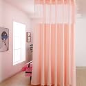 TTZ Hospital Curtain with Flat Hooks for Hospital Medical Clinic SPA Lab Cubicle Curtain Divider Privacy Screen (Color : Light Pink, Size : 1*(16ft Wide x9ft Tall))