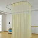 Hospital Curtain with Flat Hooks for Hospital Medical Clinic SPA Lab Cubicle Curtain Divider Privacy Screen (Color : Beige, Size : 1*(12ft Wide x8ft Tall))