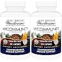 Host Defense MyCommunity Capsules - 17 Species Blend Mushroom Supplement for Immune Support - Herbal Aid with Lion's Mane, Reishi. Chaga, Cordyceps, Turkey Tail & More - 120 Capsules (Pack of 2)