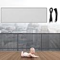 Hosuly Banister Guard Balcony Netting, 10 x 3 ft, Black, 1 Set