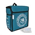Insulated Milk Bag for Door Hanging – Waterproof Daily Use Storage Organizer for Milk Sachets, Bottles, &amp; Newspapers – Outdoor Gate Delivery Basket (23cmX13cmX23cm,Sea Green)