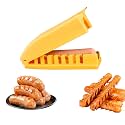 Hot Dog Cutter Multi-functional can cut ham, sausage, lunch meat, hot dog, can be used in the kitchen, restaurant, barbecue, BBQ, camping, picnic, party with flower cutters