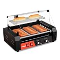 Hot Dog Roller 7 Rollers 18 Hot Dogs Capacity 1050W Hot Dog Roller Machine