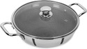 Hot plus Triply Honeycomb Kadai With Glass