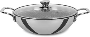 Hot plus Triply Honeycomb Steel Kadai With