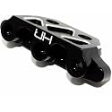 Hot Racing LCF09A01 Aluminum Rear Hinge Pin Brace and Skid Plate - TRA