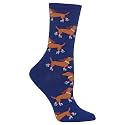 Hot Sox Women's Fun Dog Lovers Crew Socks - 1 Pair Pack - Cool &amp; Cute Wordplay Novelty Fashion Gifts
