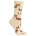 Hot Sox Women's Fun Dog Lovers Crew Socks - 1 Pair Pack - Cool &amp; Cute Wordplay Novelty Fashion Gifts
