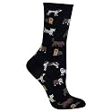 Hot Sox Women's Fun Dog Lovers Crew Socks - 1 Pair Pack - Cool &amp; Cute Wordplay Novelty Fashion Gifts