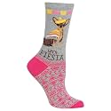 Hot Sox Women's Fun Dog Lovers Crew Socks - 1 Pair Pack - Cool &amp; Cute Wordplay Novelty Fashion Gifts