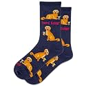 Hot Sox Women's Fun Dog Lovers Crew Socks - 1 Pair Pack - Cool &amp; Cute Wordplay Novelty Fashion Gifts