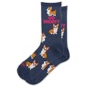 Hot Sox Women's Fun Dog Lovers Crew Socks - 1 Pair Pack - Cool &amp; Cute Wordplay Novelty Fashion Gifts