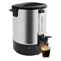 Hot Water Dispenser, 5 Gal Stainless Steel Commercial Electric Boiler with Temperature Control & Auto-Shutoff, 2800W Hot Water Urn for Coffee Tea Catering Office (Black)