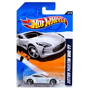 hot wheels 2012 hw all stars aston martin one-77 white 123247