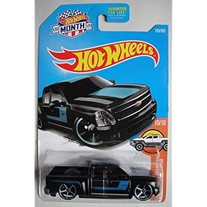 hot wheels 2017 hw hot trucks chevy silverado 159365 black