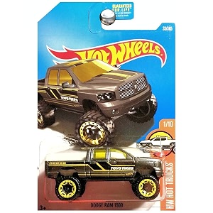 hot wheels 2017 hw hot trucks dodge ram 1500 33365 dark gray