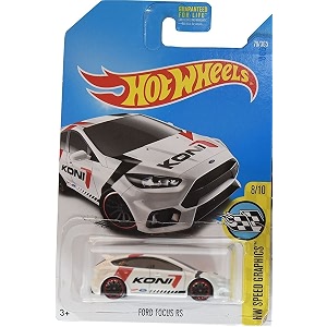 hot wheels 2017 hw speed graphics ford focus rs 79365 white