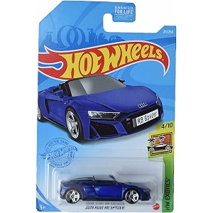 hot wheels 2019 audi r8 spyder blue hw exotics 410 factory sealed exclusive