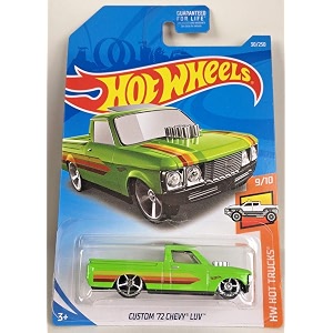 hot wheels 2019 hw hot trucks 910 - custom 3972 chevy luv green