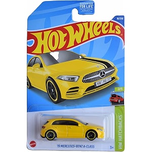 hot wheels 3919 mercedes benz a class hatchbacks 25 - yellow