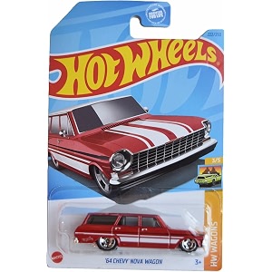 hot wheels 64 chevy nova wagon hw wagons ages 3 and up 222250 red