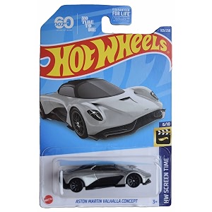hot wheels aston martin valhalla concept sreen time 610 silver 103250