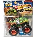 Hot Wheels Monster Trucks Sharks vs Dinos, 1:64 Scale Die-Cast Vehicle Collection, 2025 Edition (5/8 Team Dino Rageasaur)