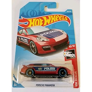 hot wheels porsche panamera 164 scale red car toy for kids