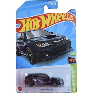 hot wheels subaru wrx sti hatchbacks 45 dark blue 67250