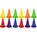 Hoteam 30 Pcs Traffic Cones Plastic Sport Agility Train