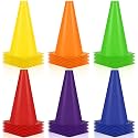 Hoteam 30 Pcs Traffic Cones Plastic Sport Agility Train
