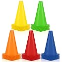 Hoteam 30 Pcs Traffic Cones Plastic Sport Agility Train
