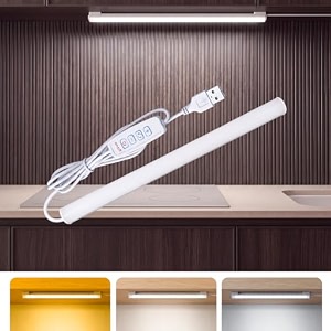 hoteon under cabinet light 30cm12inch usb batten light with 3 color modes