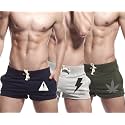 hotfits Men39s Black Grey amp Green Cotton