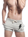 HOTFITS Solid Men Grey Gym Shorts